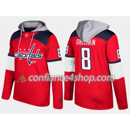 Homme Washington Capitals Alex Ovechkin 8 N001 Chandails à capuchon